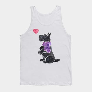 Watercolour Scottie Tank Top